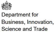 Department for Business, Innovation, Science and Trade logo