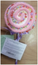 Polystyrene lollipop