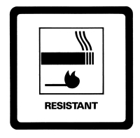 Resistant label (smoking image)