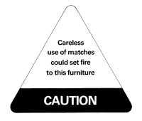 Caution label (matches)